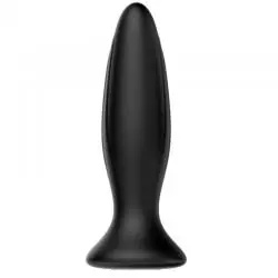 Mr play - plug anal vibrador negro recargable