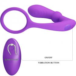 Pretty love - warren anillo & vibrador anal violeta