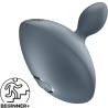 Satisfyer Booty Absolute Beginners 4 gris, de lado con icono para principiantes