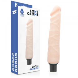 Loveclone jansen self lubrication vibrador 26cm