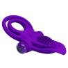 Anillo vibrador Pretty Love morado tumbado