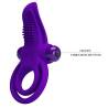 Botón del anillo vibrador Pretty Love morado