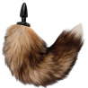 Darkness cola natural con plug anal silicona 10cm - 1