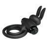 Pretty Love anillo conejo III negro tumbado