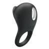 Pretty love - anillo vibrador para pene con lengua negro - 2