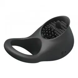 Pretty love - anillo vibrador para pene con lengua negro Pretty love - anillo vibrador para pene con lengua negro