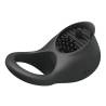 Pretty love - anillo vibrador para pene con lengua negro - 3