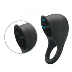 Pretty love - anillo vibrador para pene con lengua negro Pretty love - anillo vibrador para pene con lengua negro