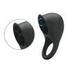 Pretty love - anillo vibrador para pene con lengua negro - 5