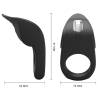 Pretty love - susanna anillo vibrador para pene negro - 5
