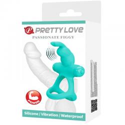 Pretty love - figgy anillo vibrador rabbit verde