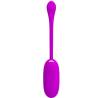 Pretty love - julius huevo vibrador impermeble & recargable morado - 2