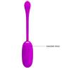 Pretty love - julius huevo vibrador impermeble & recargable morado - 7