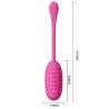 Pretty love - catalina huevo vibrador recargable rosa - 4