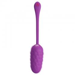 Pretty love - huevo vibrador con textura marina recargable morado