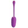 Pretty love - huevo vibrador con textura marina recargable morado - 4