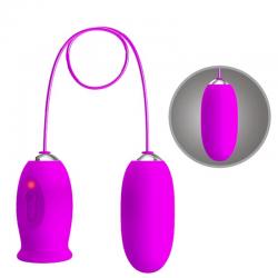 Pretty love - daisy huevo dual vibrador recargable morado