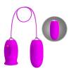 Pretty love - daisy huevo dual vibrador recargable morado - 5