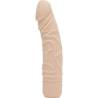 Vibrador realista Get Real Classic Original color natural, visto de lado