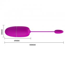 Pretty love - nymph huevo vibrador controlado por app morado