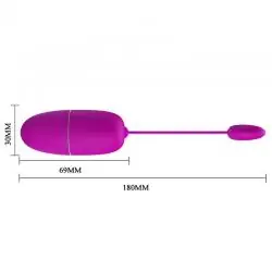 Pretty love - nymph huevo vibrador controlado por app morado