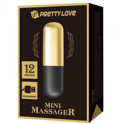 Pretty love - bala vibrador recargable dorado