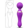 Armony - freeza masajeador & vibrador cabeza flexible violeta - 3