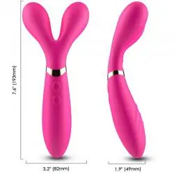 Armony - y-wand masajeador & vibrador cabeza doble fucsia