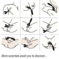 Armony - y-wand masajeador & vibrador cabeza doble negro Armony - y-wand masajeador & vibrador cabeza doble negro