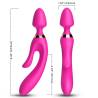 Armony - masajeador & vibrador rabbit fucsia - 3