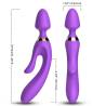 Armony - masajeador & vibrador rabbit violeta - 3