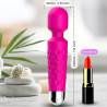 Armony - postman masajeador & vibrador cabeza flexible fucsia - 3