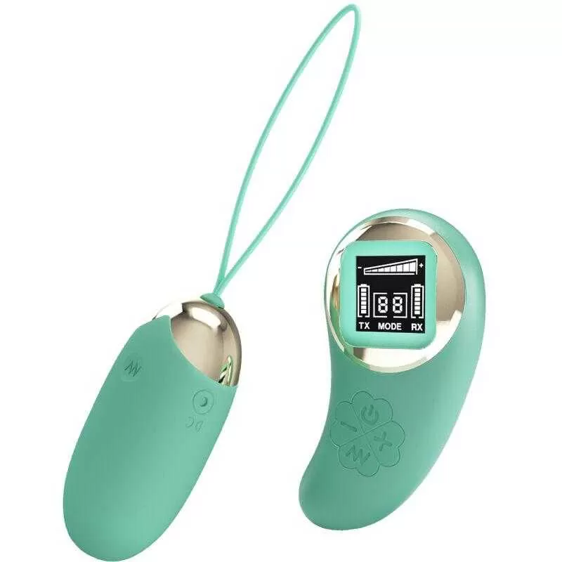 Pretty love - mina huevo vibrador control remoto verde