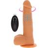 Get real - dildo vibrador con bolas giratorias natural - 1