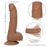 Medidas y detalles del Silicone Studs 6" tono moreno