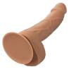 Ventosa de la base del Silicone Studs 6" tono moreno