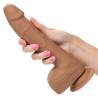 Silicone Studs 8" tono moreno en la mano