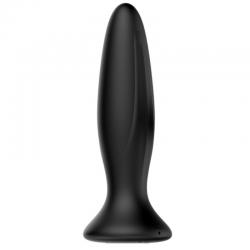 Mr play - plug anal vibrador negro recargable