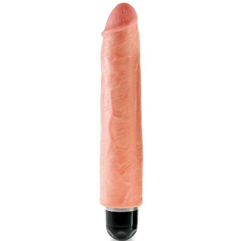 King cock vibrador realistico stiffy 25.4 cm - natural