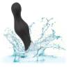 CalExotics Silicone Anal Ripple Kit, plug negro con salpicaduras de agua