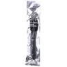 All black beaded ducha anal de silicona 27 cm - 2