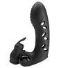 Pretty love - vance funda dedo vibrador conejo negro - 1
