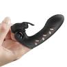 Pretty love - vance funda dedo vibrador conejo negro - 6