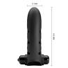 Pretty love - vance funda dedo vibrador conejo negro - 7