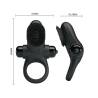 Medidas y detalles del Pretty Love Anillo vibrador II negro