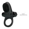 Botón del Pretty Love Anillo vibrador II negro