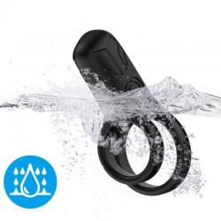 Armony - doble anillo vibrador negro