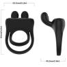 Armony - anillo vibrador rabbit negro - 4