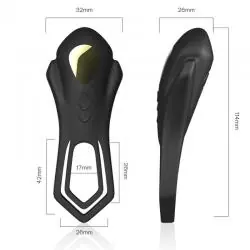 Armony - roadster anillo vibrador doble control remoto negro Armony - roadster anillo vibrador doble control remoto negro