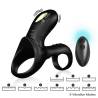 Armony - ranger anillo doble vibrador pareja negro - 2